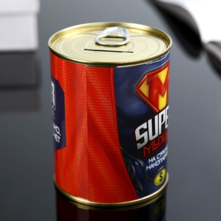 Pigger Bank Metal "Super Man" 7.3x9.5 cm-2