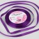 Satin tape, 6 mm × 23 ± 1 m, purple color No. 34
