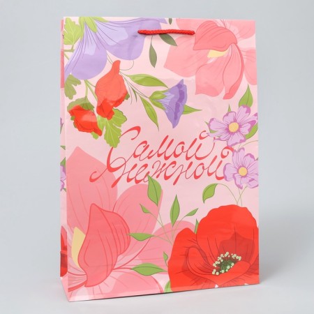 Gift package laminated, packaging, "tenderness", l 28 x 38 x 9 cm-3