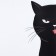 Rug for a bowl "Black Cat", 43x28cm