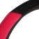 DSV steering wheel cover with inserts, perforation, neoprene, Black+ Red, size M