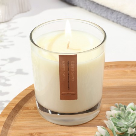 Aromatic candle in a glass "Bomantic", 200 g, windbells-1
