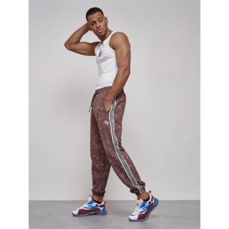 Joggers male, size 52, brown color-1