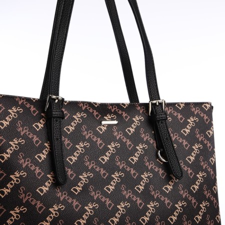 Women's bag on the zipper David Jones, brown color-3