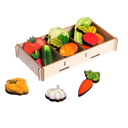 Set "Vegetables on Magnets" in a box, 16 parts-1