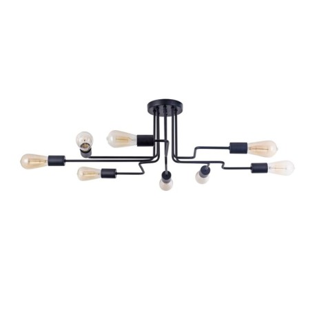 Ceiling light MayToni T532CL-08B, 8HE27, 60W, 59x87x25.2 cm, black color black