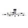 Ceiling light MayToni T532CL-08B, 8HE27, 60W, 59x87x25.2 cm, black color black