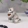 Souvenir "Sedentary cat", 6x6 cm, color, gzhel