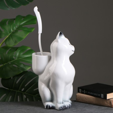 Brash stand "Cat" with Berschik, 20x18x37cm-1