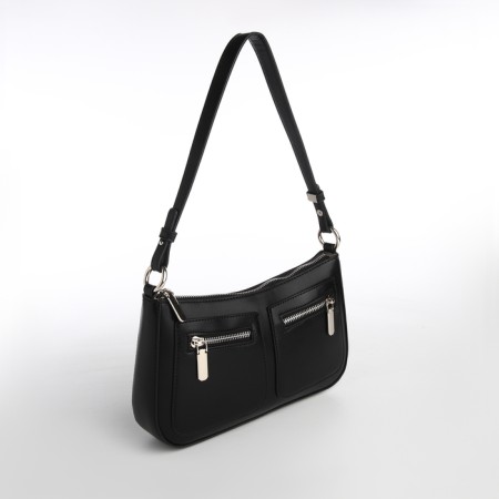 Female bag Textura, small size, black color-2