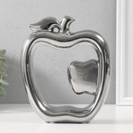Souvenir Ceramics "Abstraction. Apples" silver 17x5.5x20.5 cm-2