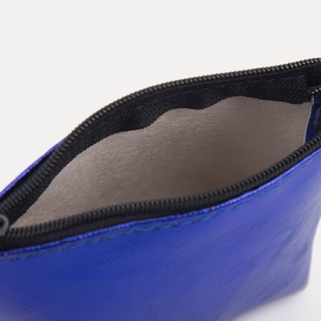 Women's wallet with lightning, blue color-1