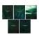 Notebook of 48 sheets in the Calligrata Emerald Cage, covered cardboard, block No. 2, whiteness 75% (gray sheets), mix