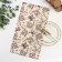 Towel 35x60cm butterflies, beige, waffle, 120 g/m2, cotton 100%