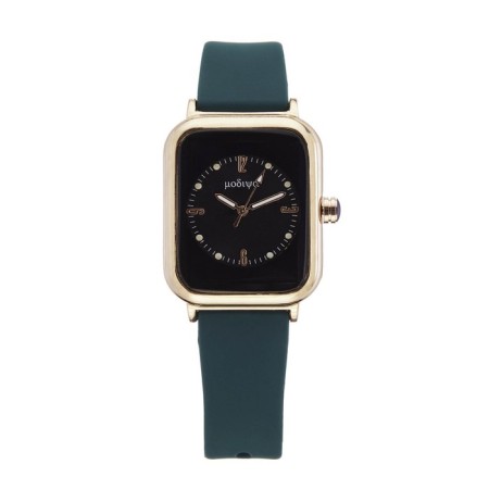Women's watches female, dark green strap-1