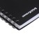 Notepad for spirals A6 80 sheets, cage, Erichkrause "Words" Plastic Cover Silkography, Blok Offset 100%, Black