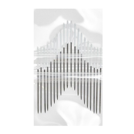Manual needles Black Sharps, No. 7, White Ear, 20 pcs-1