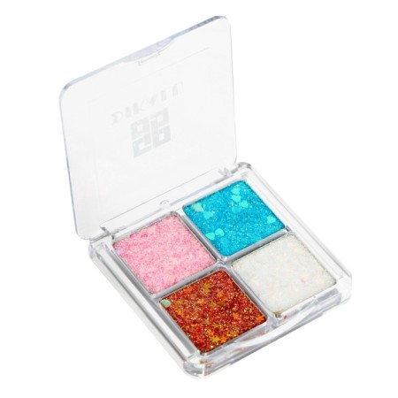 Palette of eye shadow with glitter 4 colors-2