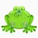 The bath toy "Frog", bubbles, on suction cup