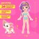 Magnetic game with clothes "Lisa and Chappi"