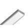 Profile aluminum overhead ambrella Illumination alum Profile, GP1700al, 2000x6x15.5 mm, silver color, matte divet