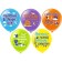 Shar Latex 12 ’’ “With DR! King of the sandbox! ”, Silkography, 1-sided, 5 designs, set 25 pcs., Mix