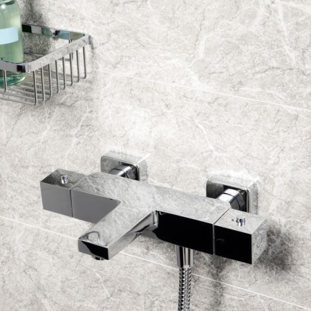 Bath mixer Wasserkraft Aime 1511 Thermo, two -welfare, thermostat, chrome-3