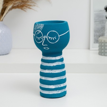 Binomik vase Biryuza with painting, 20.5cm-2