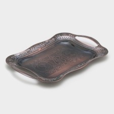 Stainless steel tray with handles “abundance”, 31 × 20 × 2.5 cm, bronze color