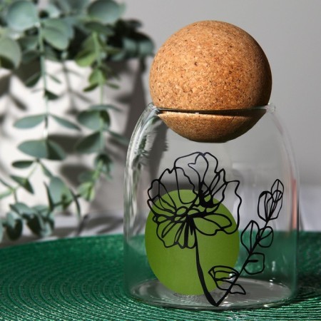 Bank for storage "Flower", 400 ml, 13.5 × 9 cm-1