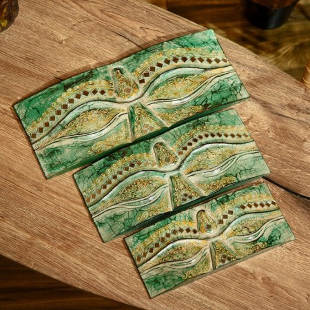 Set of panel "eyes" Albezia (3 pcs) 35.30 and 25 cm mix-3