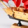Souvenir small "Dacia" souvenir ship, light wood, red sails, 5 × 23 × 22 cm