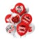 Shar Latex 12 "" From the whole heart! 5 designs ", pastel, 2-sided, set 25 pcs., Mix