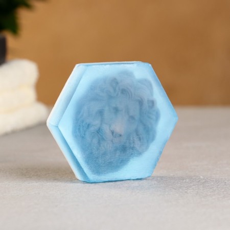 Set in a canvas "100% man" soap + washcloth-3