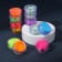 Nail pigment glowing in the dark, a set of 12 jars, 3 g, multi -colored