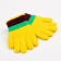 Children's gloves minku colored, col. yellow, 15 rr (15 cm)