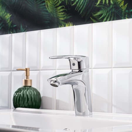 BouOU B8206-1 shell mixer, pour 115 mm, single-leaf, brass, chrome