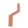 Furniture hook Cappio tranquility, one -rot, brick color