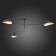 Ceiling Ceiling ST LUCE. SL305.402.03. SPRUZZO. 3x60 watts, E27, 110x110x65 cm, black color