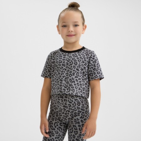 T-shirt Baby shortened KAFTAN TRENDY GREY, R.36 (134-140)-1