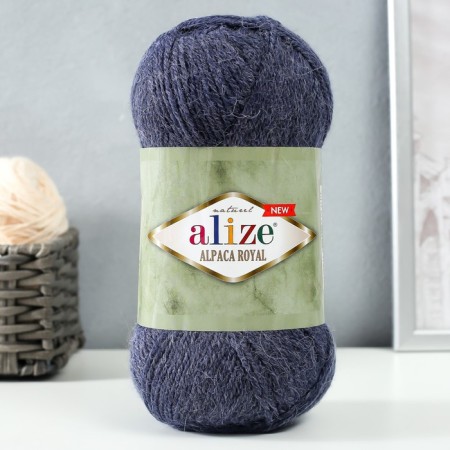 ALPACA Royal new yarn 15% alpaca, 30% wool, 55% acrylic 250m/100g (203)