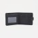 Men's purse on the button, a department for bills, for cards, black color