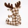 Soft toy "Deer", 25 cm, brown color