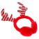 Carnival rim "horns", red color