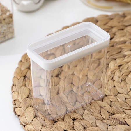 Container for spices "Step", 270 ml, 9.5 × 5 × 10 cm, white color-1