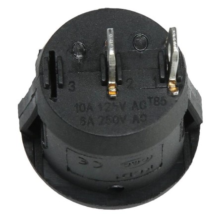 Key switch without backlight, diameter 23 mm, black-2