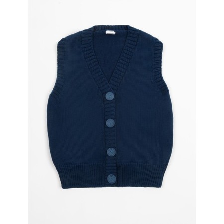 Жилет для девочки Amarobaby Knit Mild, рост 122 см, цвет синий-6