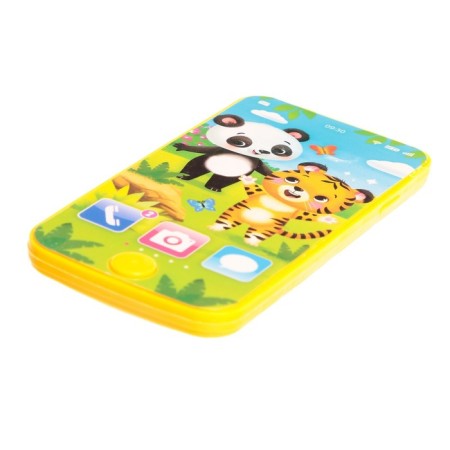 Musical phone "Tiger and Bear", sound, yellow color-1