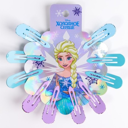 Hair hair clip, 10 pieces, cold heart-1