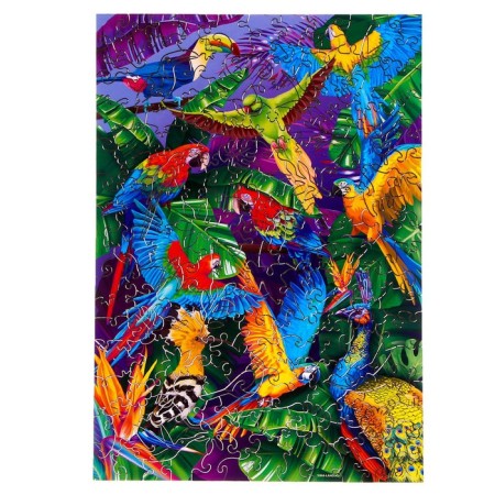 Puzzle wooden figured "Tropical fairy tale", complex-4